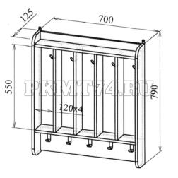Вешалка для полотенец настенная МТ 17-90