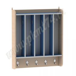 Вешалка для полотенец настенная МТ 17-90 Дуб Молочный-Голубой