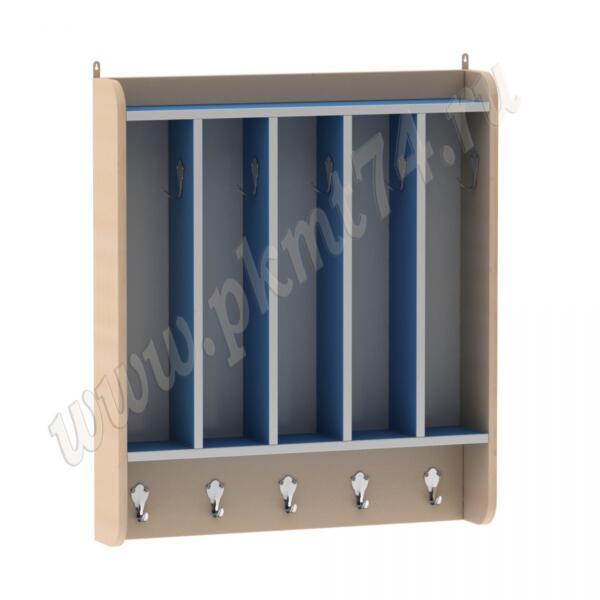 Вешалка для полотенец настенная МТ 17-90 Дуб Молочный-Голубой