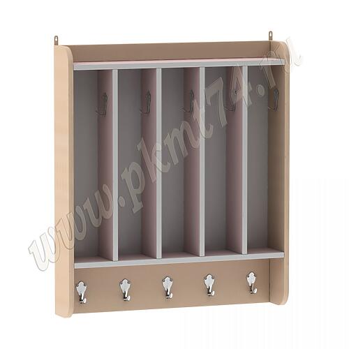 Вешалка для полотенец настенная МТ 17-90 Дуб Молочный-Ирис