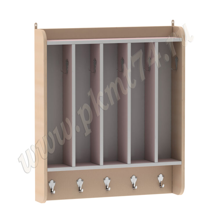 Вешалка для полотенец настенная МТ 17-90 Дуб Молочный-Ирис