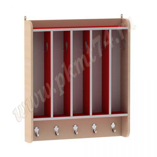 Вешалка для полотенец настенная МТ 17-90 Дуб Молочный-Красный