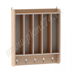 Вешалка для полотенец настенная МТ 17-90 Дуб Молочный-Оранжевый