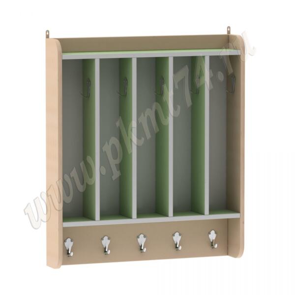 Вешалка для полотенец настенная МТ 17-90 Дуб Молочный-Салатовый