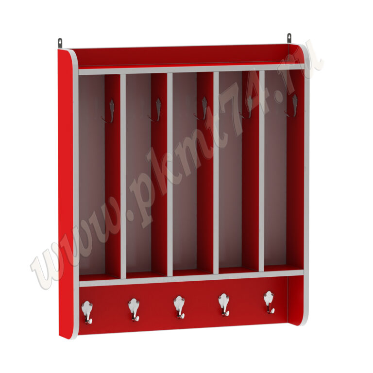 Вешалка для полотенец настенная МТ 17-90 Красный