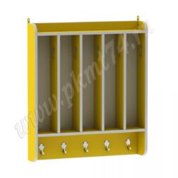 Вешалка для полотенец настенная МТ 17-90 Желтый