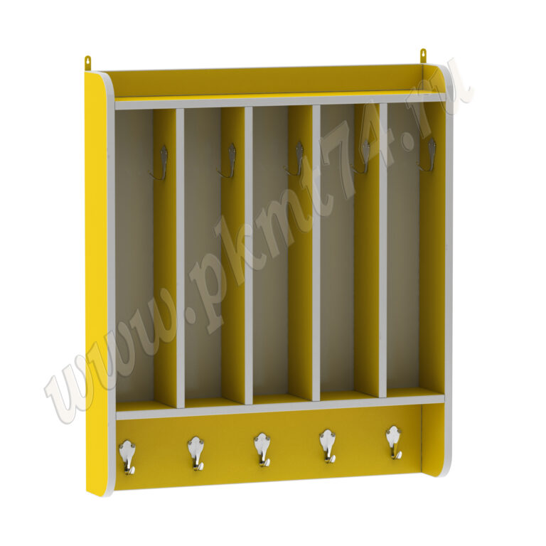 Вешалка для полотенец настенная МТ 17-90 Желтый