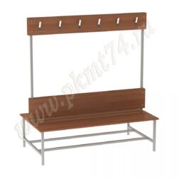 Вешалка для спортивной раздевалки двухсторонняя МТ 05-9 Вишня Оксфорд Вешалка для спортивной раздевалки двухсторонняя МТ 05-9 Вишня Оксфорд