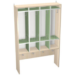 Вешалка настенная для полотенец МТ 17-11 Дуб молочный-салатовый