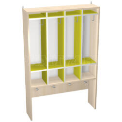 Вешалка настенная для полотенец МТ 17-11 Дуб молочный-желтый