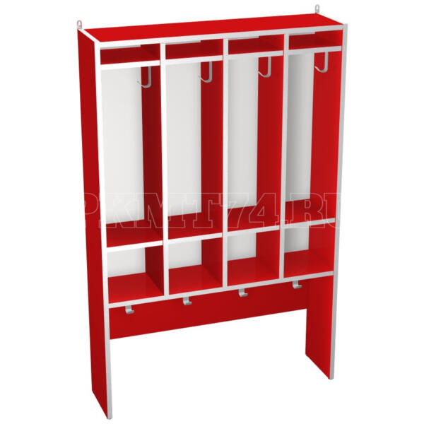 Вешалка настенная для полотенец МТ 17-11 Красный