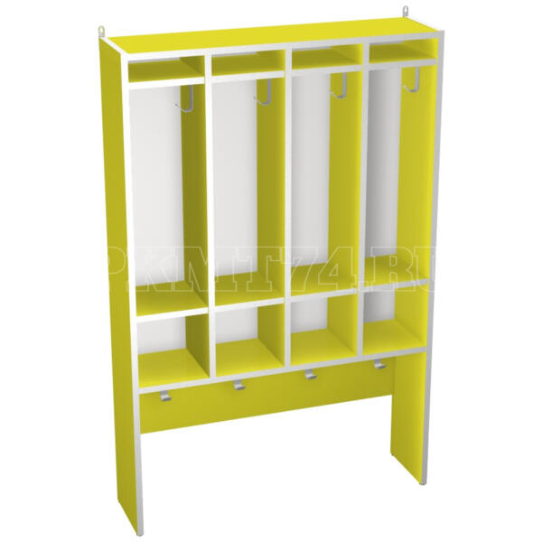 Вешалка настенная для полотенец МТ 17-11 Желтый