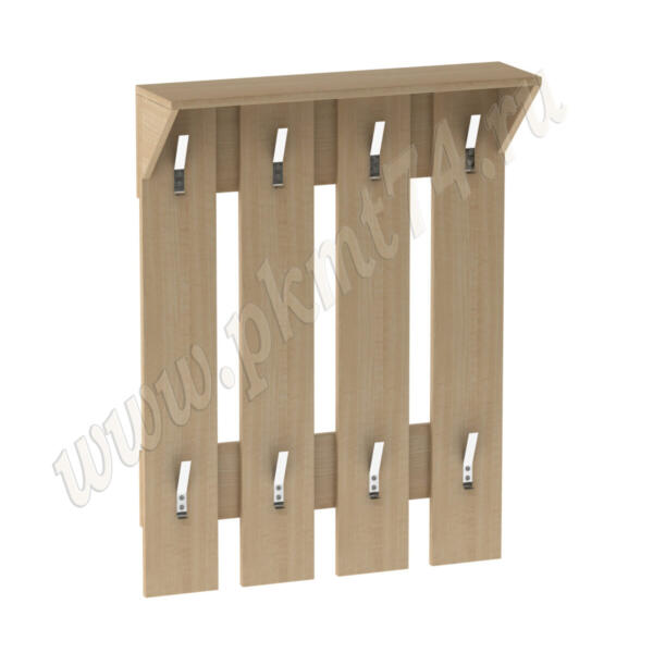 Вешалка настенная с четырьмя крючками МТ 04-5 Клён