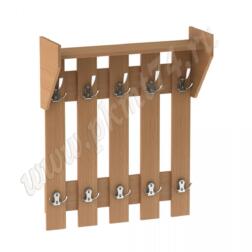 Вешалка в прихожую на пять крючков МТ 27-1 Бук Бавария светлый