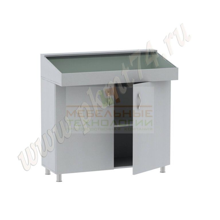 Витрина для школьного музея МТ 12-7 Серый