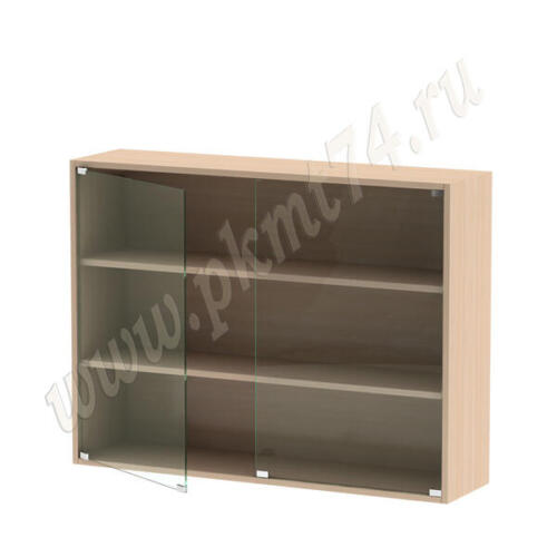 Витрина со стеклянными дверцами МТ 12-1 дуб Молочный