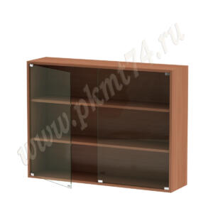 Витрина со стеклянными дверцами МТ 12-1 Вишня Оксфорд