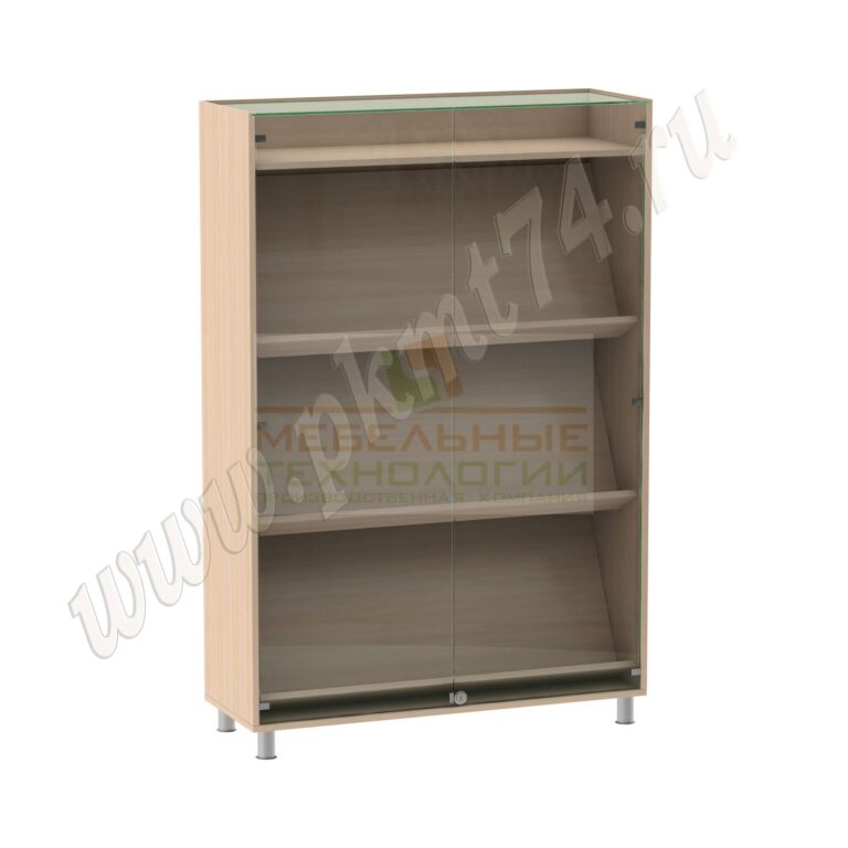 Витрина стеклянная для школьного музея МТ 12-10 дуб Молочный