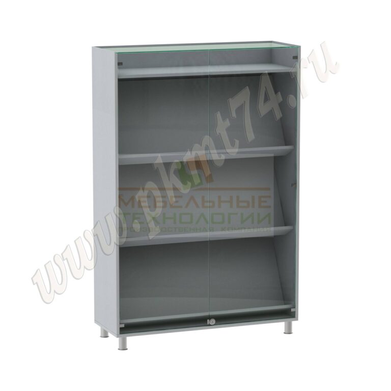 Витрина стеклянная для школьного музея МТ 12-10 Серый