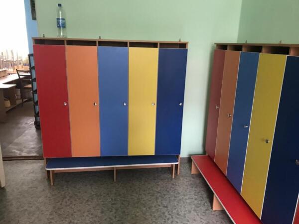 Шкаф для детской одежды на четыре отделения без короба