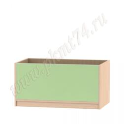 Ящик для игрушек из ЛДСП в расцветках дуб Молочный-салатовый