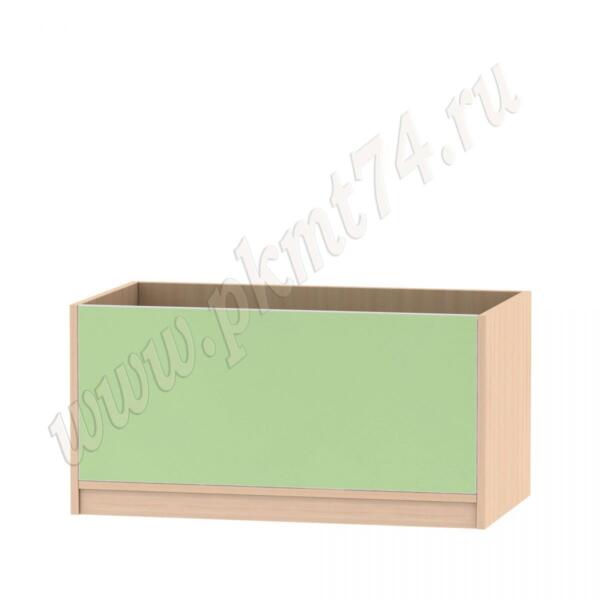 Ящик для игрушек из ЛДСП в расцветках дуб Молочный-салатовый