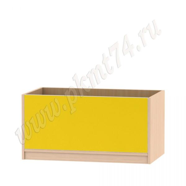 Ящик для игрушек из ЛДСП в расцветках дуб Молочный-жёлтый