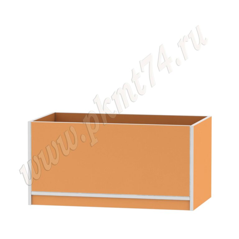 Ящик для игрушек из ЛДСП оранжевого цвета
