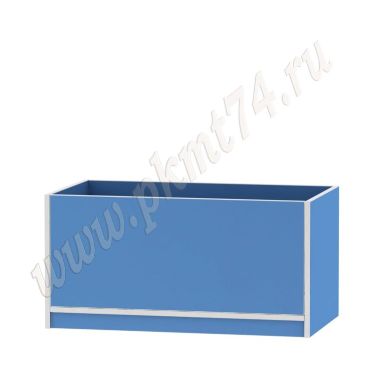 Ящик для игрушек из ЛДСП в голубом цвете