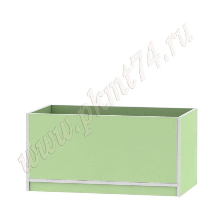 Ящик для игрушек из ЛДСП салатового цвета