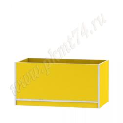 Ящик для игрушек из ЛДСП желтого цвета