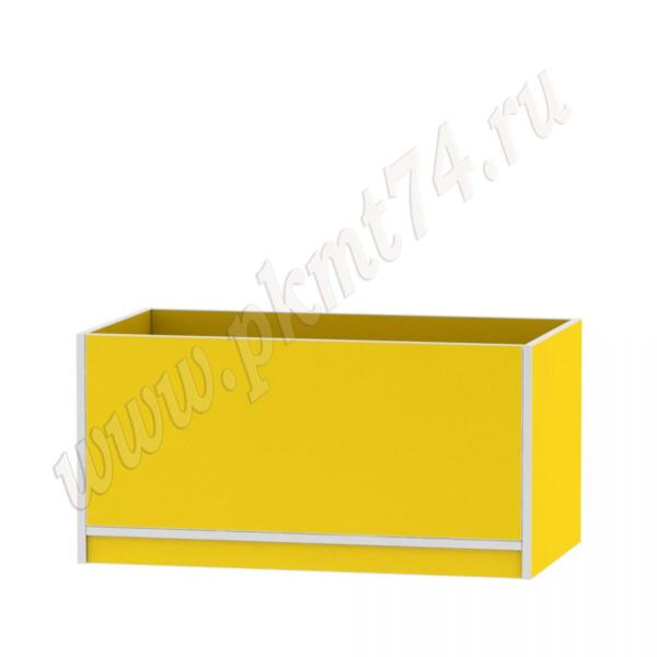 Ящик для игрушек из ЛДСП желтого цвета