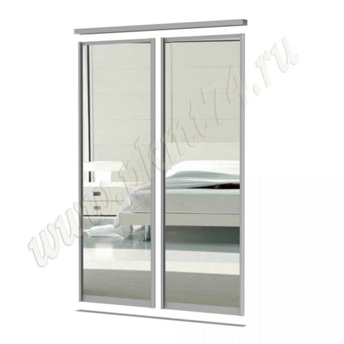Зеркальные двери для шкафа купе МТ 101-3 Зеркальные двери для шкафа купе МТ 101-3