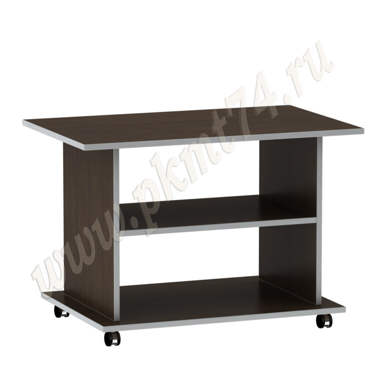 Журнальный стол на колесах МТ 29-7 Венге-Алюминий