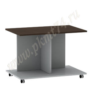 Журнальный стол Н МТ 30-4 Алюминий-Венге