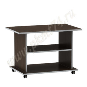 Журнальный стол на колесах МТ 30-7 Венге-Алюминий