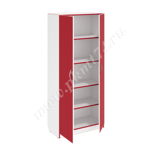 Шкаф для документов закрытый с полками ТР МТ 14-3 Белый-Красный Шкаф для документов закрытый с полками ТР МТ 14-3 Белый-Красный