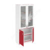 Шкаф для хранения учебных пособий ТР МТ 14-5 Белый-Красный