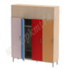 Шкаф для одежды на каркасе МТ 17-87 Дуб Молочный - Ирис-Син-Кр-Оранж