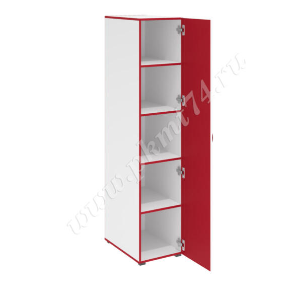 Шкаф узкий МТ 14-33 Бел-Красный