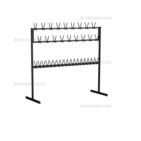 Вешалка напольная двухъярусная на 36 мест Вешалка напольная двухъярусная на 36 мест по цене 10729 руб.