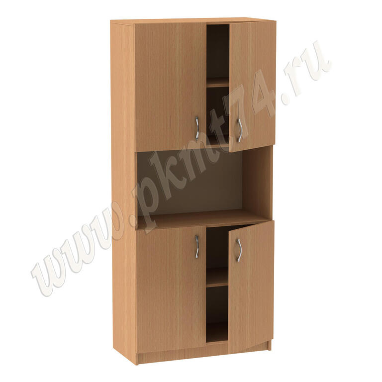 Шкаф для документов с нишей MT 14-36 бук Бавария светлый