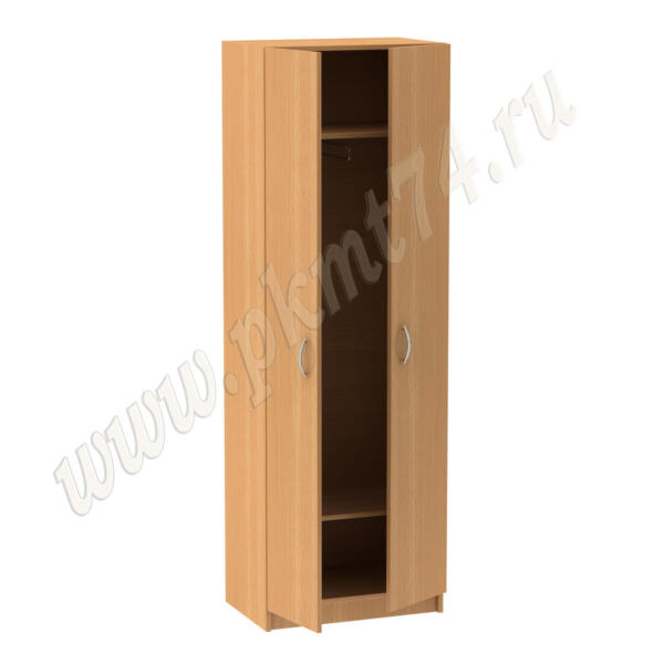 Шкаф для одежды в офис с выкатной штангой MT 14-6 бук Бавария светлый
