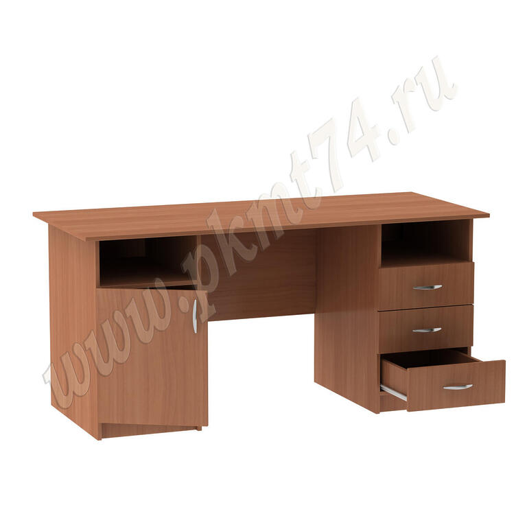Стол двухтумбовый офисный МТ 06-12 Вишня-Оксфорд