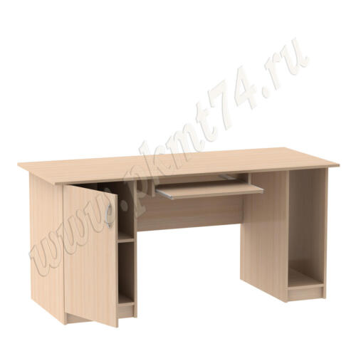 Стол компьютерный двухтумбовый для офиса MT 07-4 дуб Мол