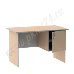 Стол однотумбовый офисный МТ 06-5 дуб Мол-алюминий Стол однотумбовый офисный МТ 06-5 дуб Мол-алюминий