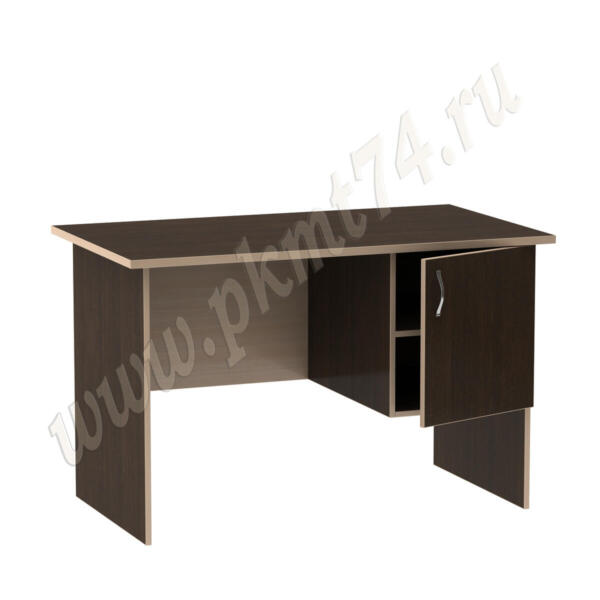 Стол однотумбовый офисный МТ 06-5 венге-дуб Мол