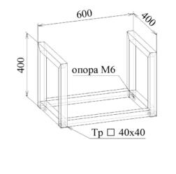 Каркас 40 МТ 26-3 черный в линиях