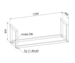 Каркас 40 МТ 26-4 черный в линиях