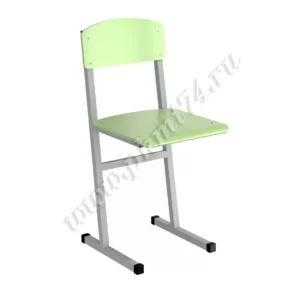 Стул ученический 6 группа роста на цветной фанере МТ 02-1 бело-зеленый
